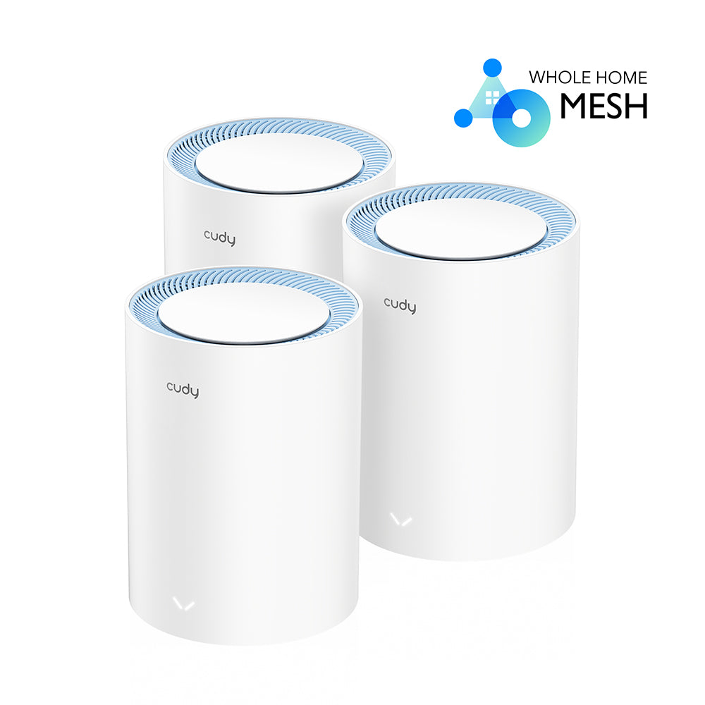 Cudy Dual Band AC 1200Mbps Fast Ethernet Mesh Router 3 Pack | M1200 (3-Pack)
