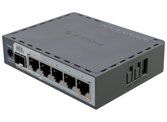 MikroTik hEX S 5 Port Gigabit 1x 2.5G SFP Desktop Router|| E60iUGS