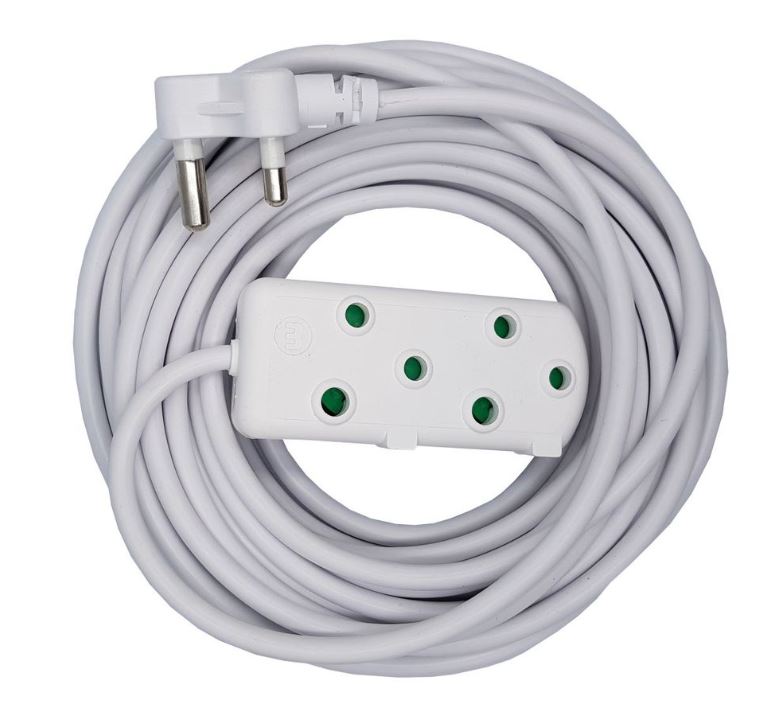 Ellies Extension Lead 1.5mm Heavy Duty 10m Side-by-Side White – Mr ...