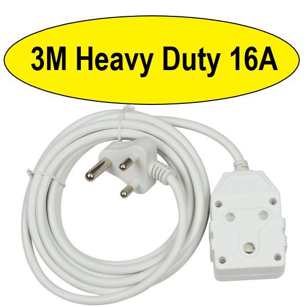 3M Heavy Duty 16A Extension Electrical Lead / Cord / Cable (E80)
