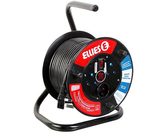 Ellies 30m Extension Reel with Surge Protection 1.5mm/16A