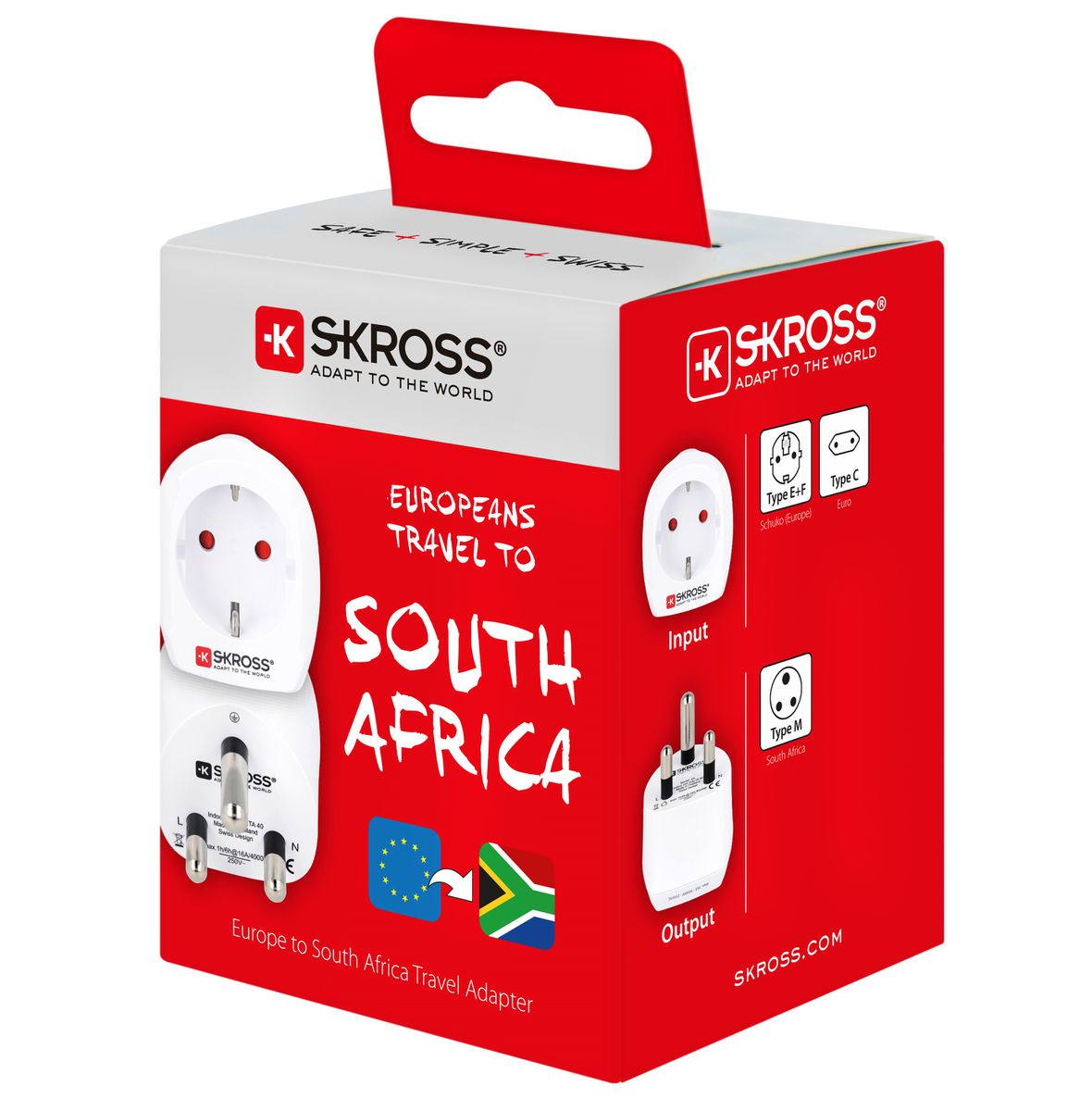 SKROSS: Travel Adapter: Europe to South Africa
