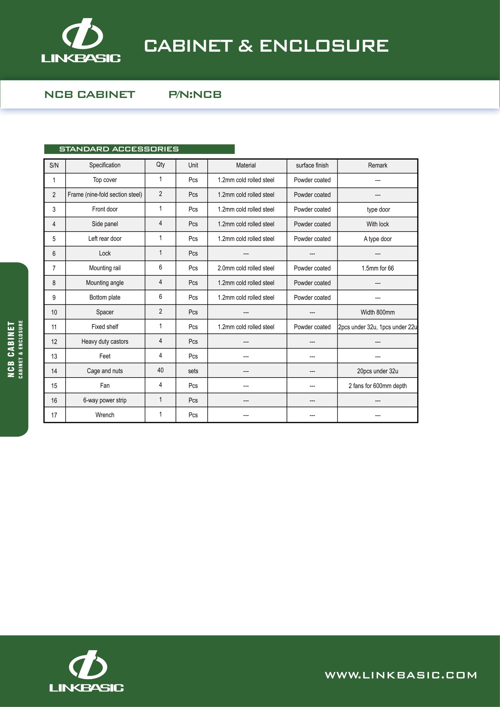 Linkbasic 42U 800 Deep Network Cabinet. 4 Fans & 3 Shelves – Mr Satellite