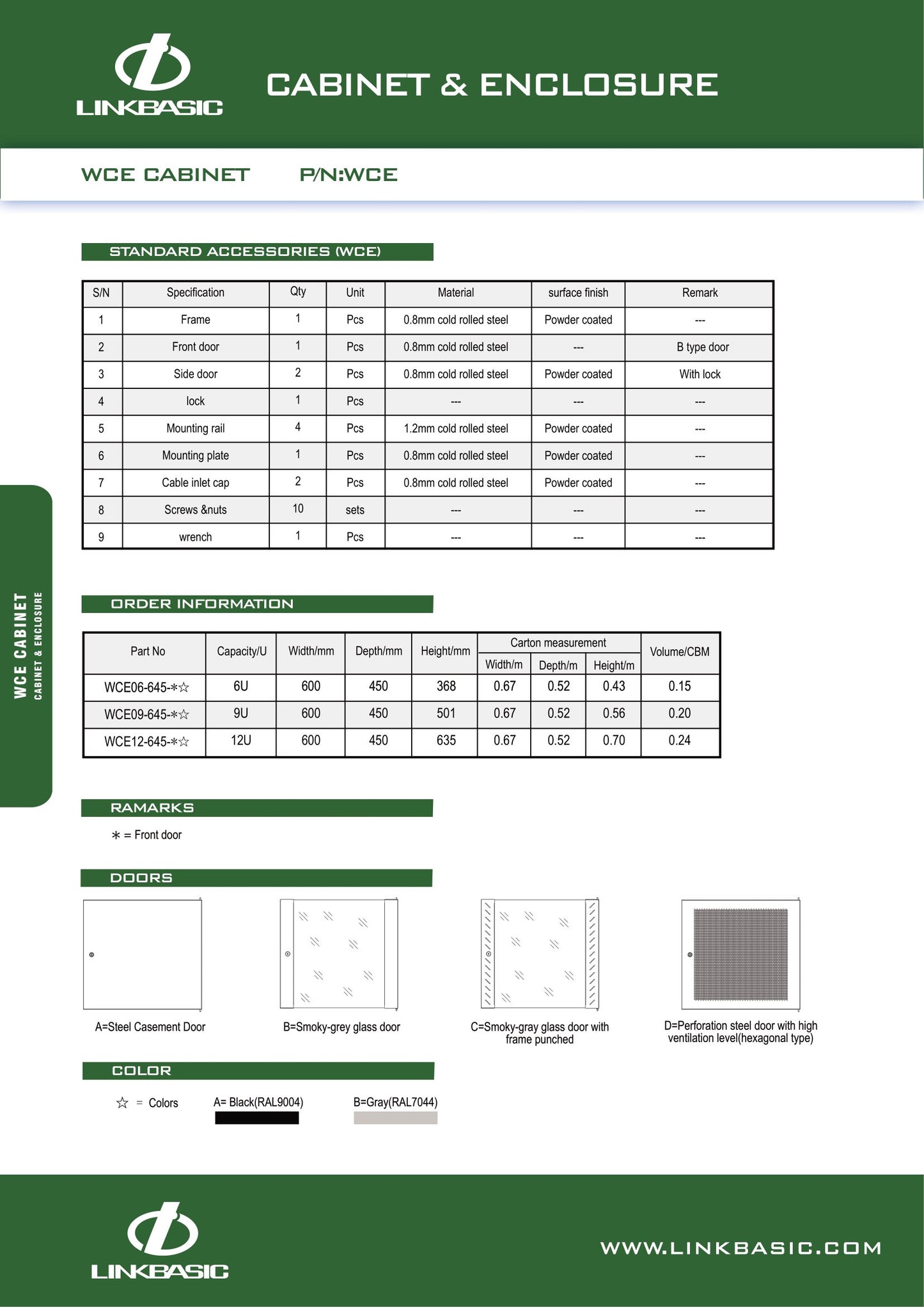 Linkbasic 6U Preassembled Fixed Wall Box Network Cabinet. – Mr Satellite