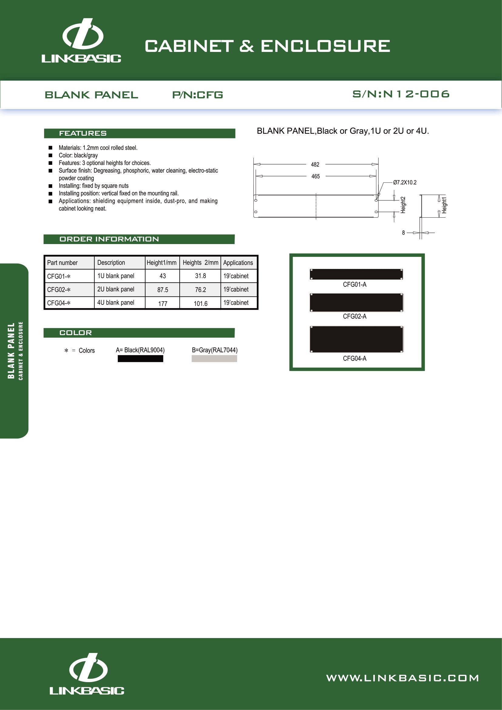 Linkbasic 19-inch Rack Mount Blank Panel – Mr Satellite