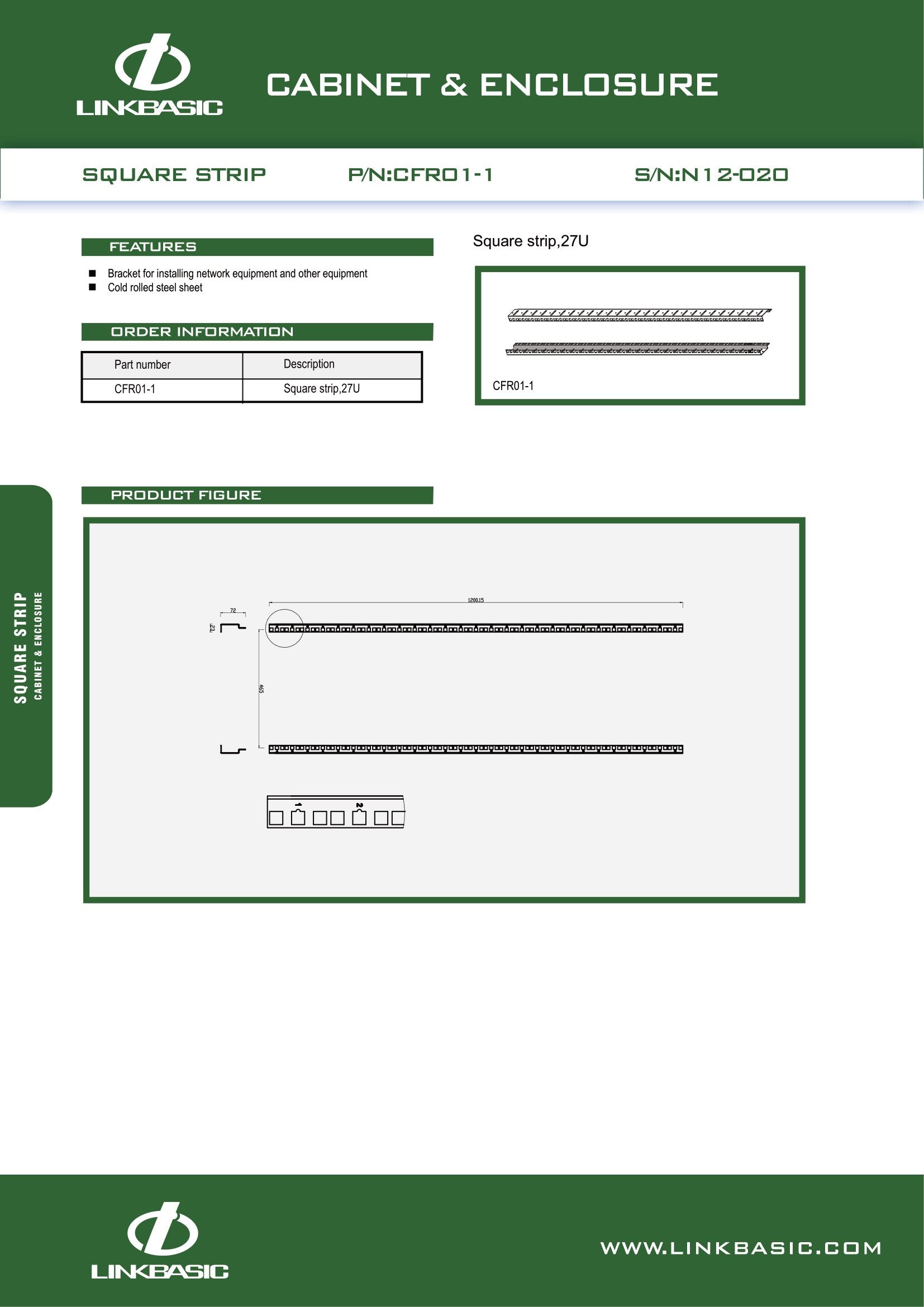 Linkbasic Network Cabinet 27U Mounting Rail (2 pack) – Mr Satellite