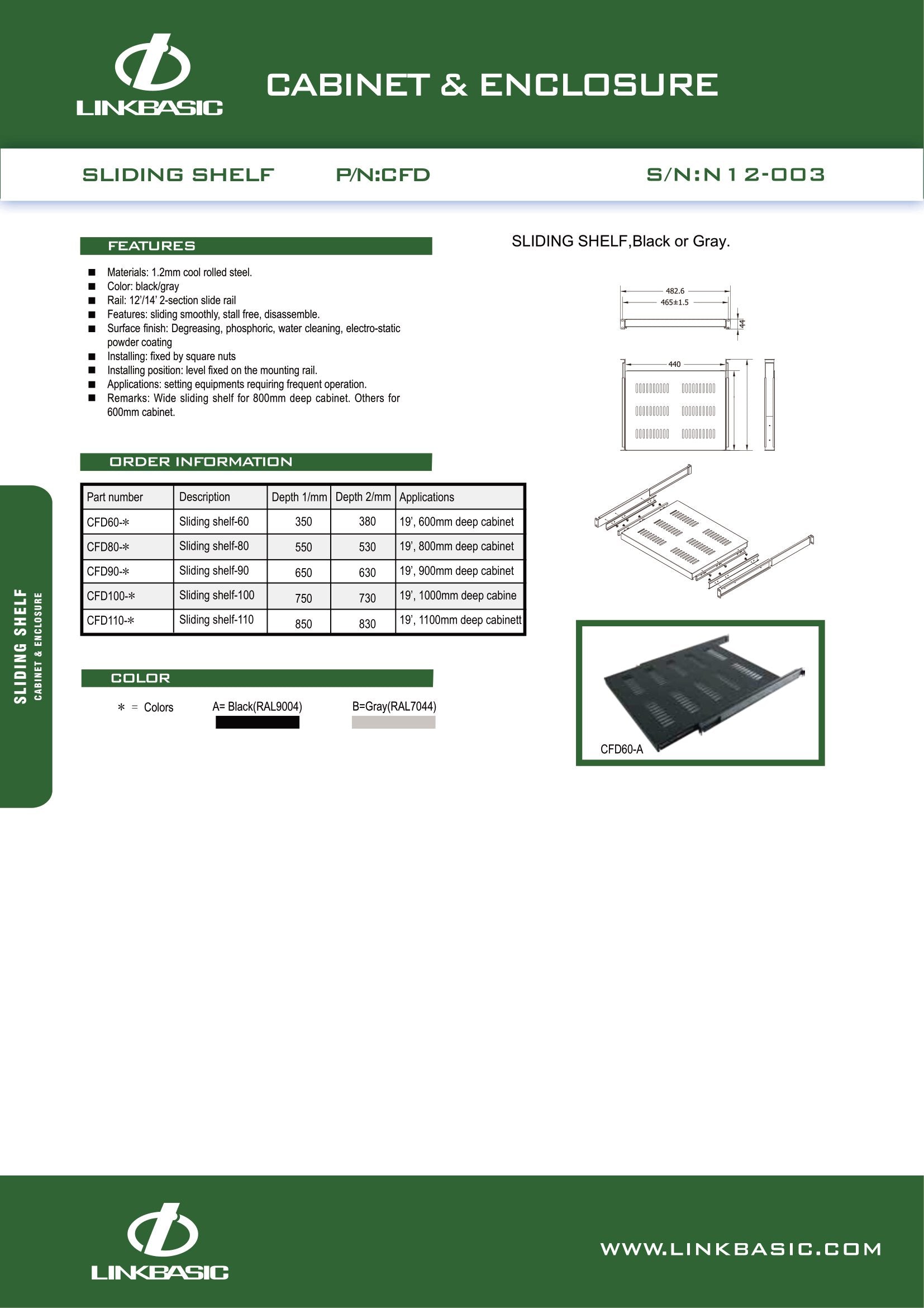 Linkbasic 350mm 19-Inch Rear Supported Sliding Tray. (Rack Mount) – Mr ...