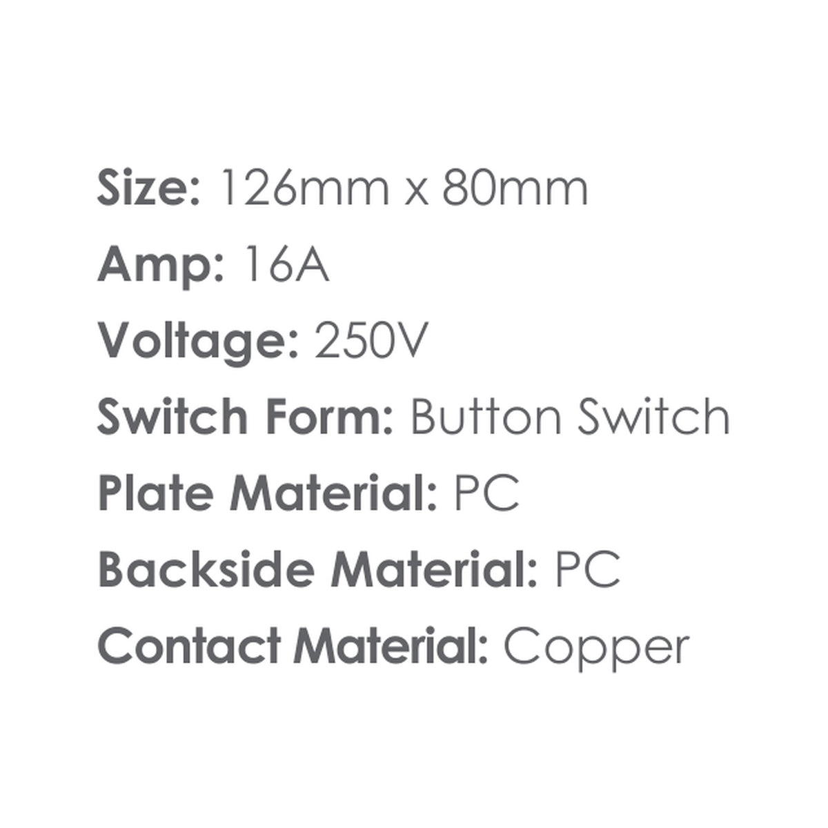 Synerji Deco 4x2 Single Wall Socket 16A
