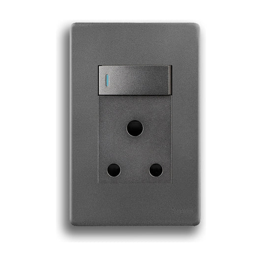 Synerji Deco 4x2 Single Wall Socket 16A