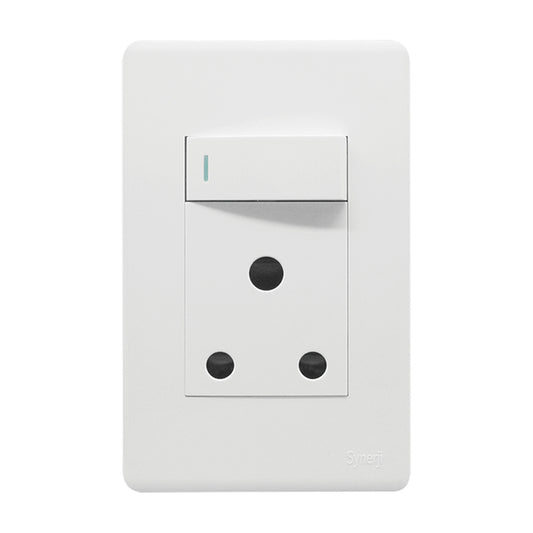Synerji Deco 4x2 Single Wall Socket 16A