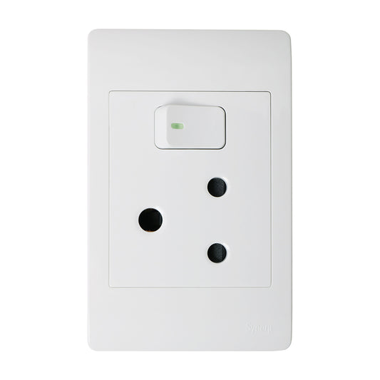 Synerji ECO 4x2 Single Wall Socket 16A