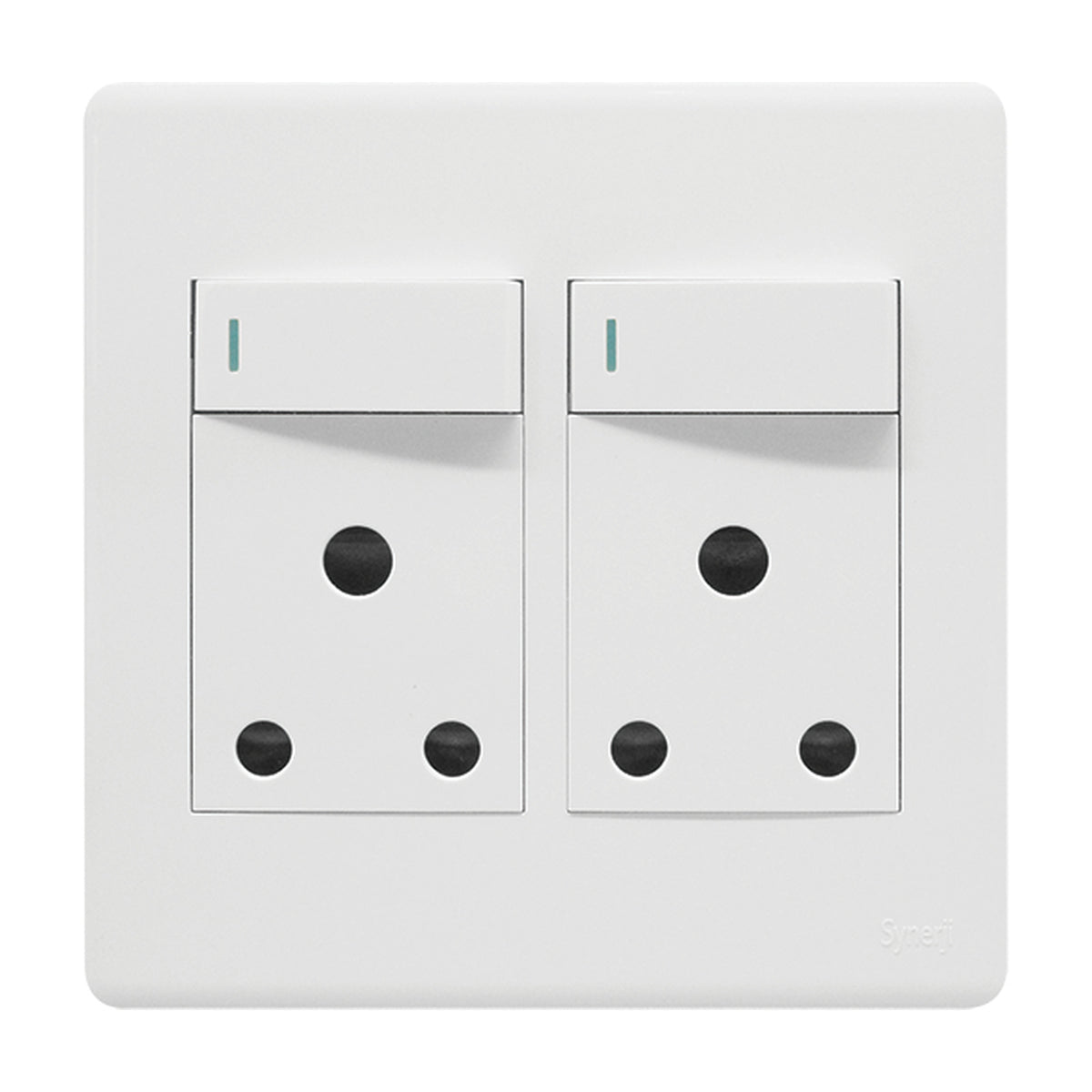 Synerji Deco 4x4 Double Wall Socket 16A