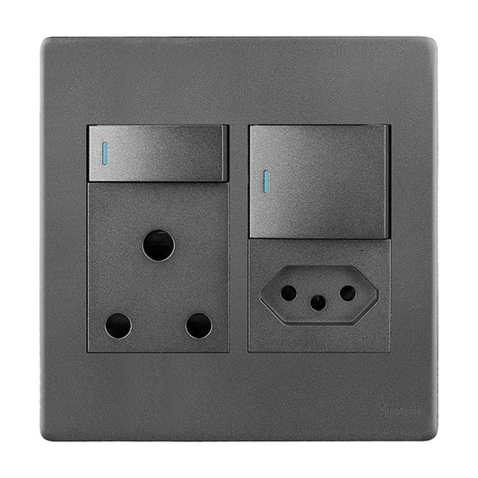 Synerji Deco 4x4 Wall Socket 16A with 1 x Euro Socket