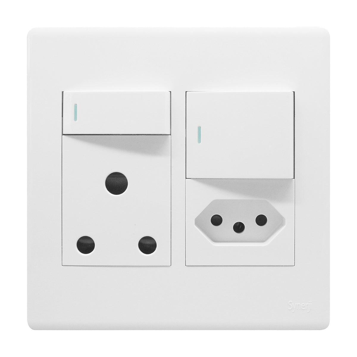 Synerji Deco 4x4 Wall Socket 16A with 1 x Euro Socket