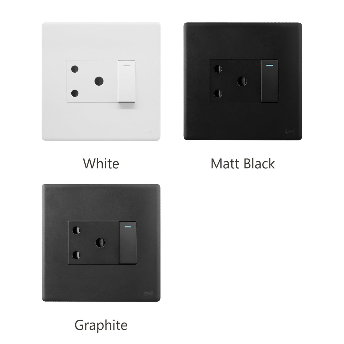 Synerji Deco 4x4 Single Wall Socket 16A