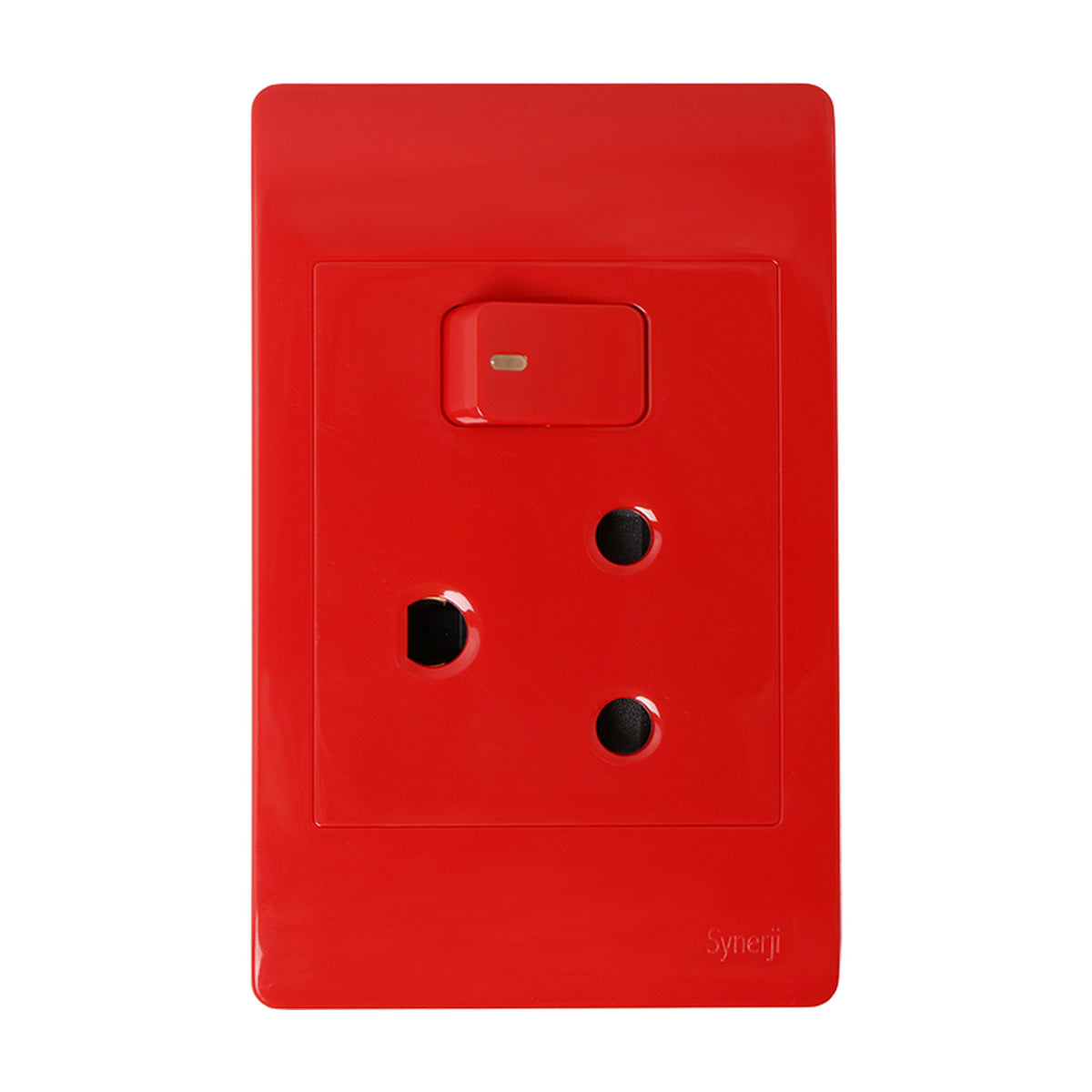 Synerji ECO 4x2 Dedicated Red Single Wall Socket 16A