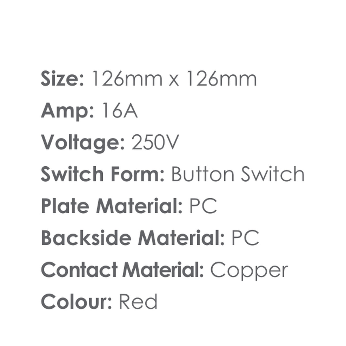 Synerji Deco 4x4 Dedicated Red Double Wall Socket 16A