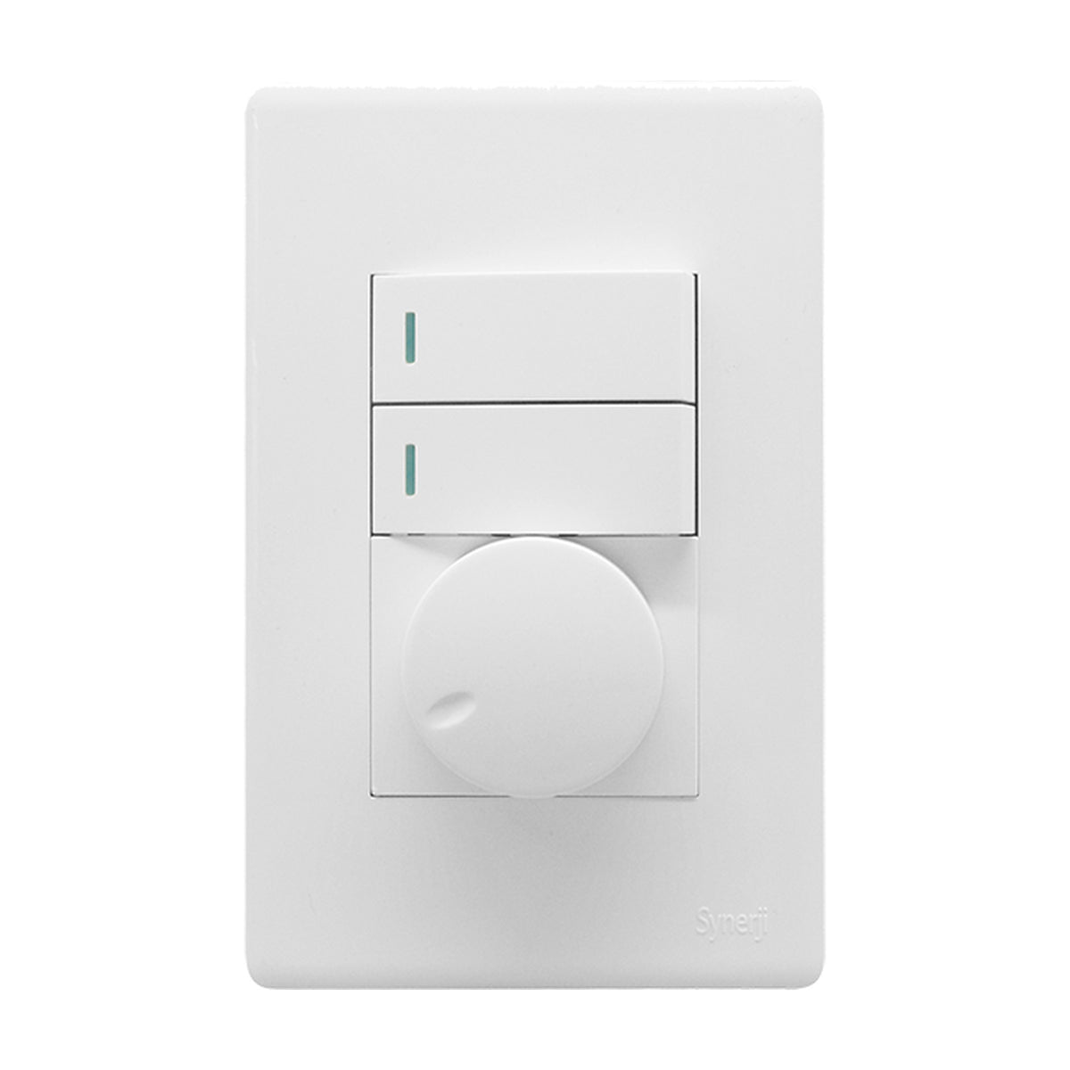 Synerji Deco 4x2 Light Switch 2 Lever with Dimmer 16A
