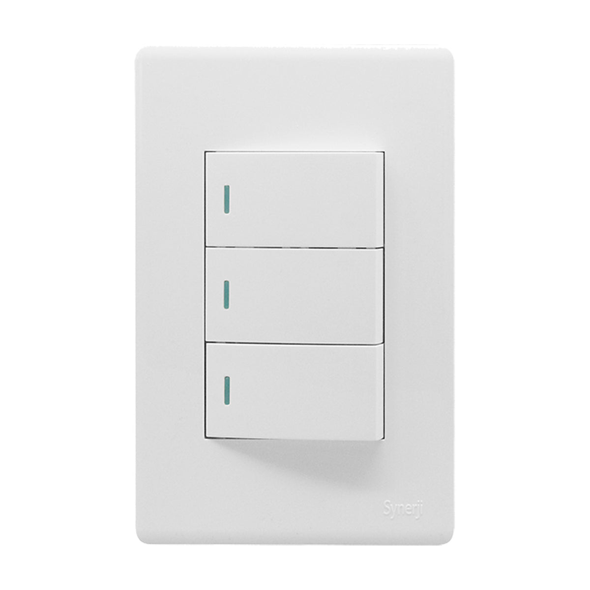 Synerji Deco 4x2 Light Switch 3 Lever 1 Way 16A