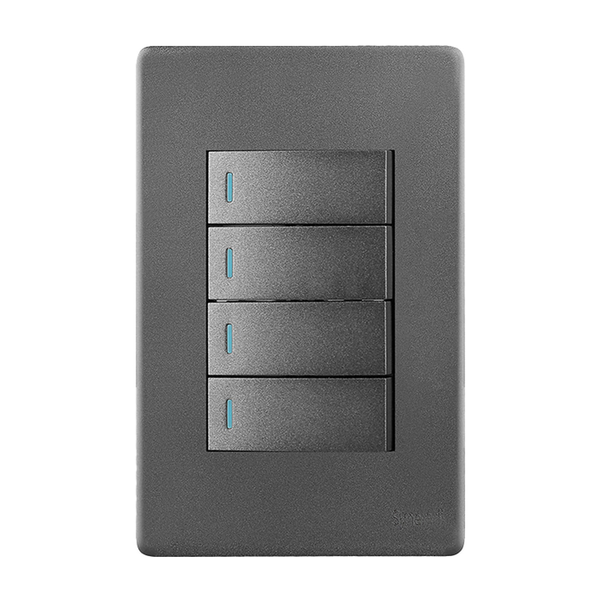 Synerji Deco 4x2 Light Switch 4 Lever 1 Way 16A