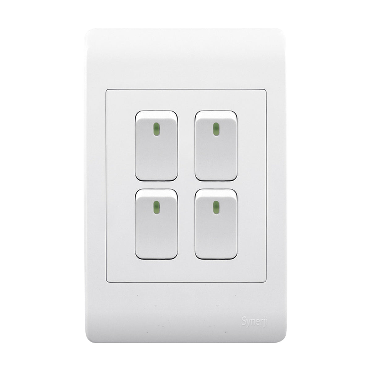 Synerji ECO 4x2 Light Switch 4 Lever 1 Way 16A