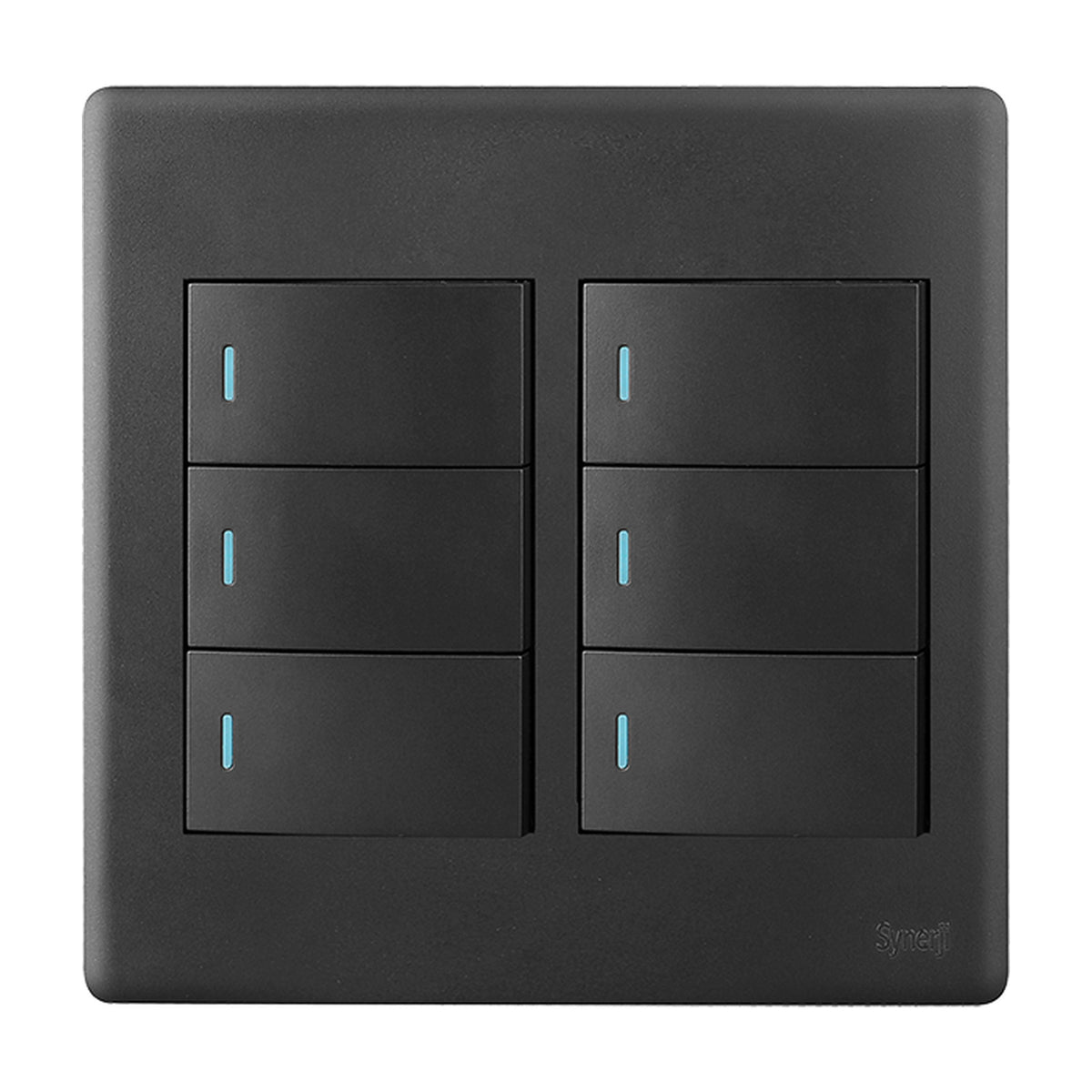 Synerji Deco 4x4 Light Switch 6 Lever 1 Way 16A