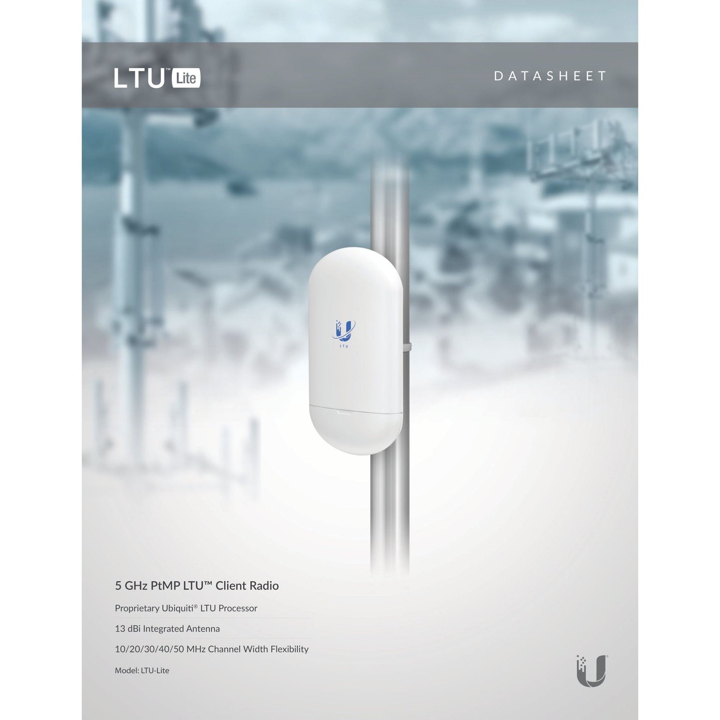 Ubiquiti UISP LTU Lite 5GHz 13dBi CPE | LTU-LITE