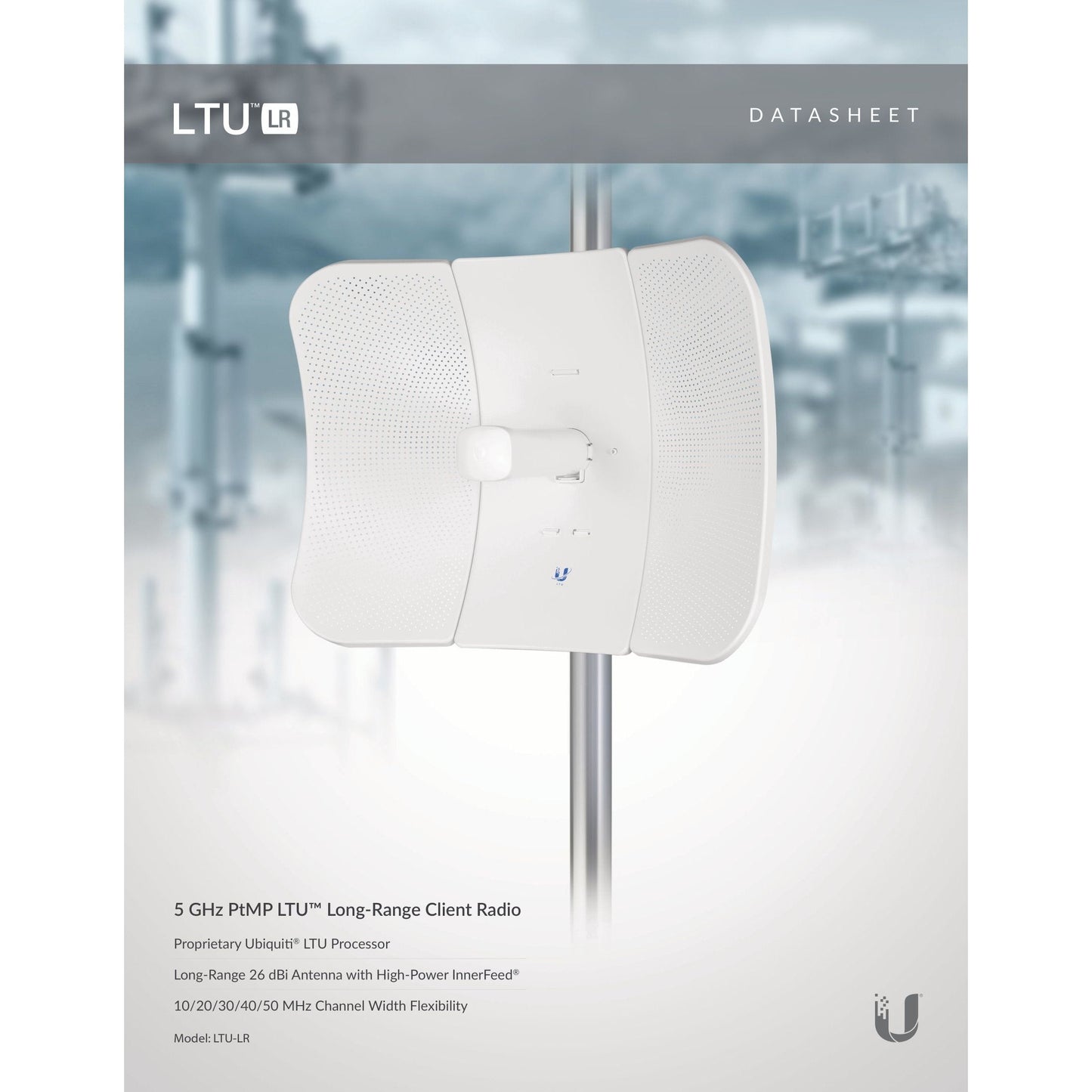 Ubiquiti UISP LTU LR 5GHz 26dBi Long Range CPE | LTU-LR