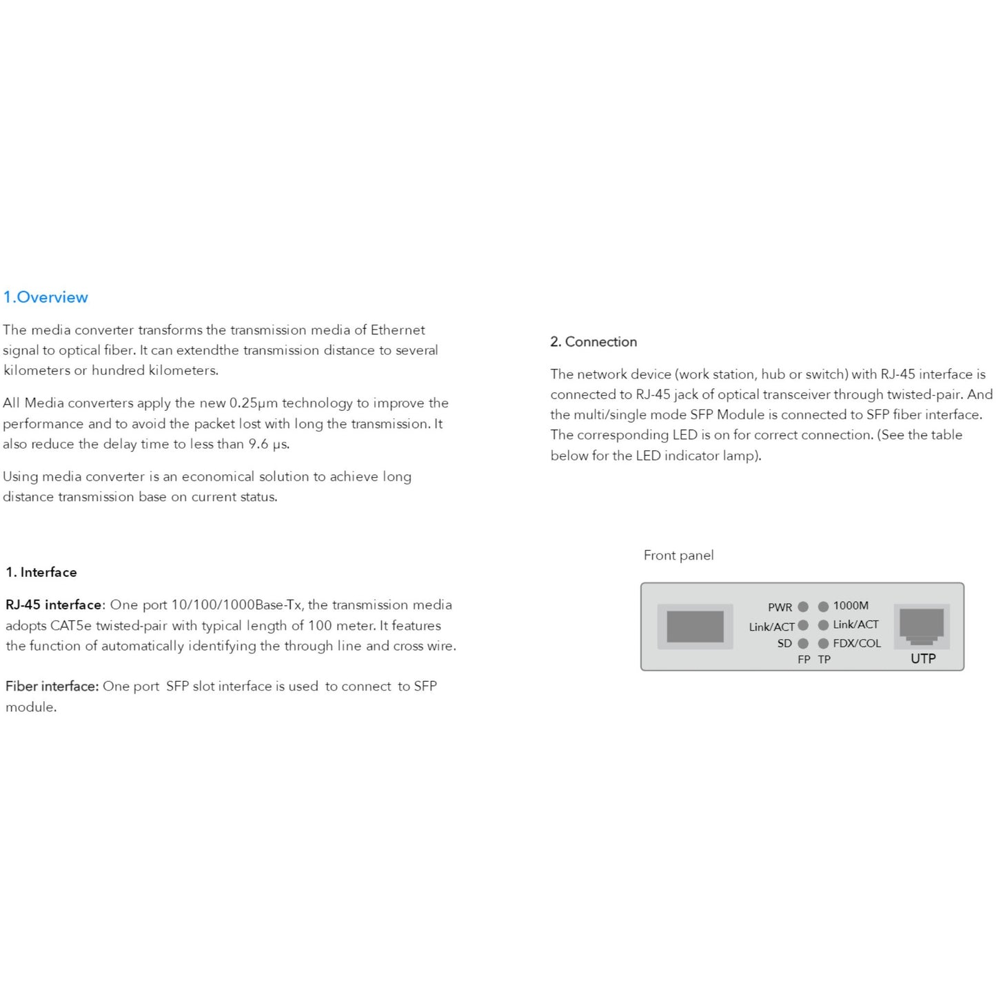 Cudy Gigabit Ethernet Media Converter | MC220