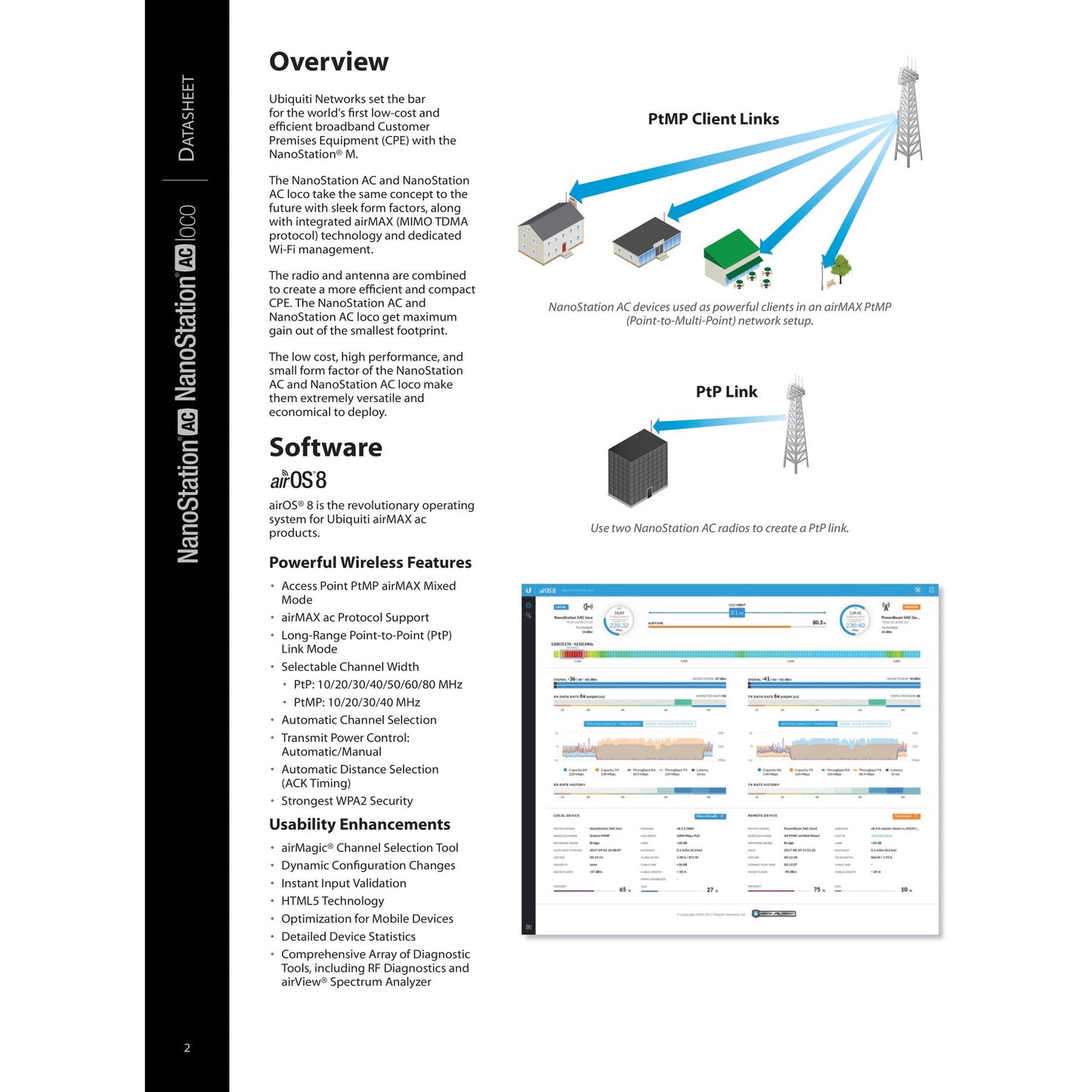 Ubiquiti UISP airMAX NanoStation 5AC 5GHz 16dBi Radio | NS-5AC