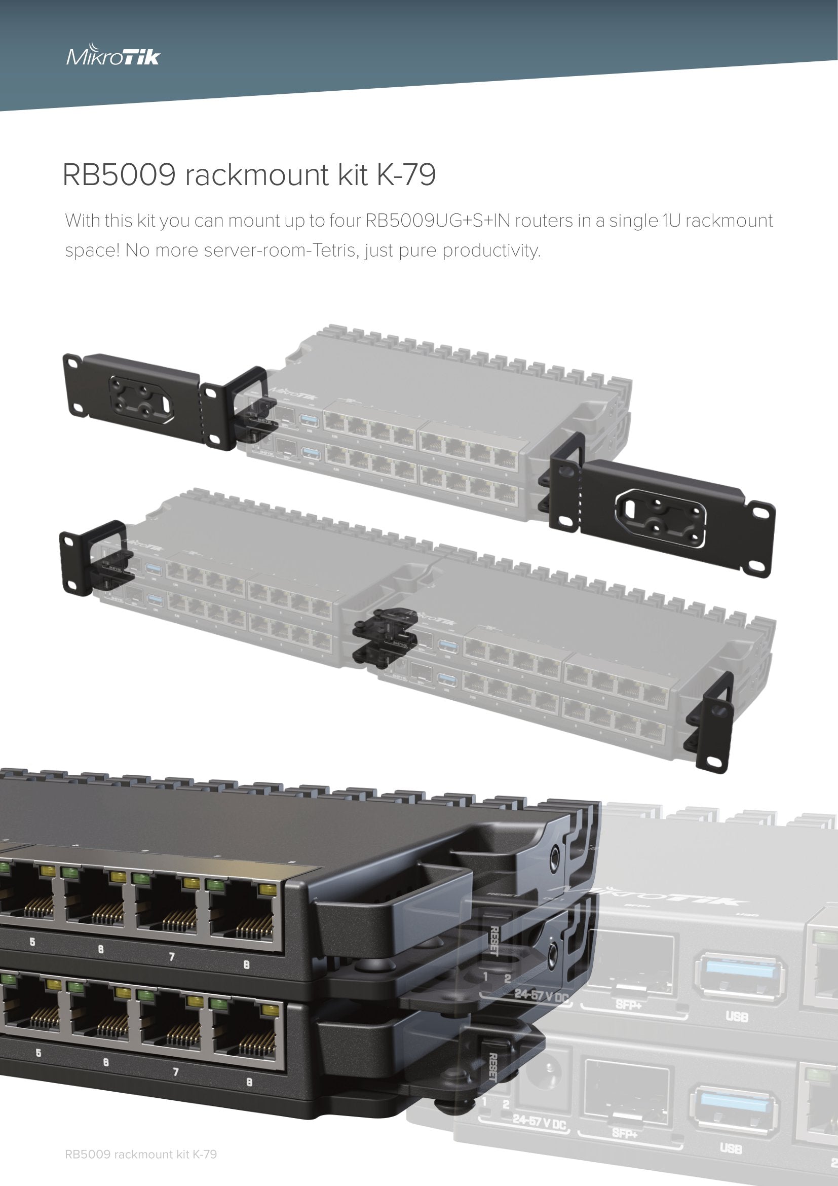 MikroTik RB-5009 Rack Mount Kit | K-79 – Mr Satellite