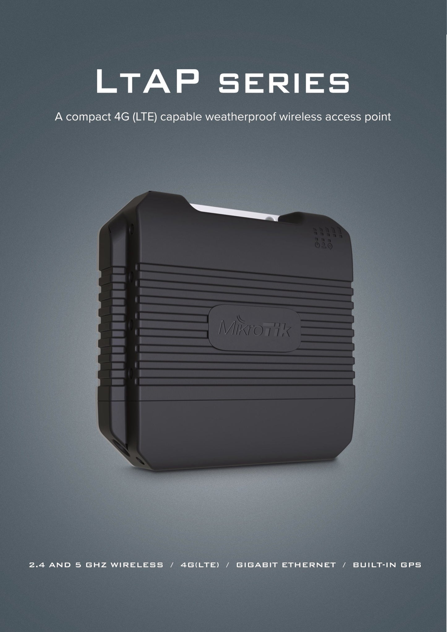 MikroTik LtAP LTE6 Kit 3 SIM 2 mPCIe and GPS Router | RBLtAP-2HnD&R11e-LTE6