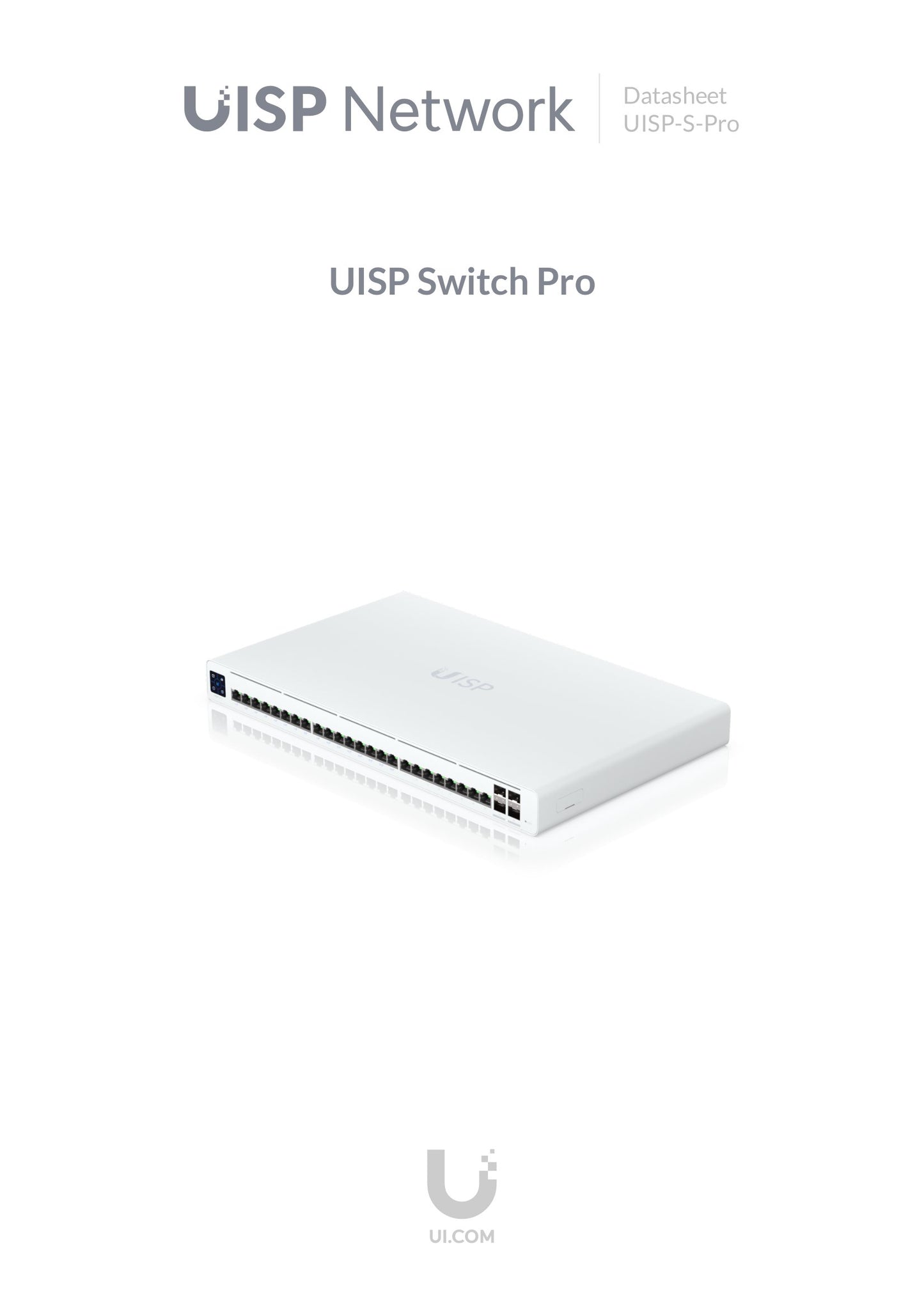 Ubiquiti UISP Switch 24 Port Gigabit 16 PoE 220W 4SFP+ | UISP-S-Pro