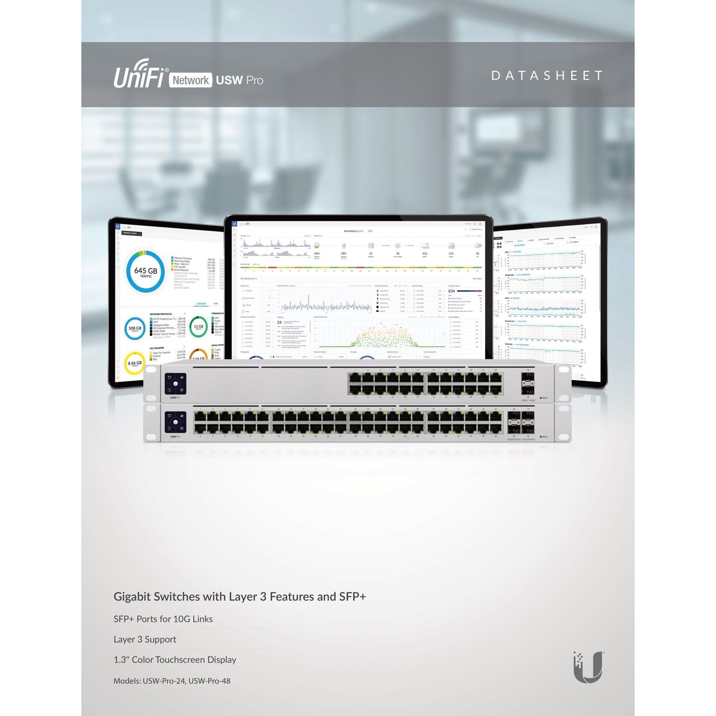 Ubiquiti UniFi Switch Pro 48 Port Gigabit 4SFP+ | USW-Pro-48