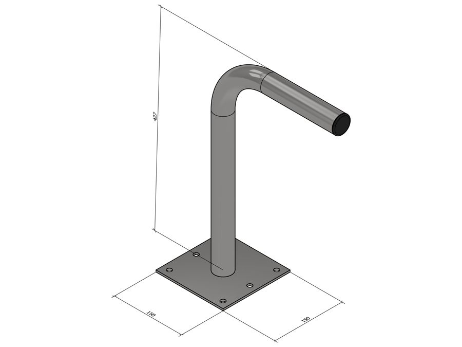 L-Bracket 400x200x38mm