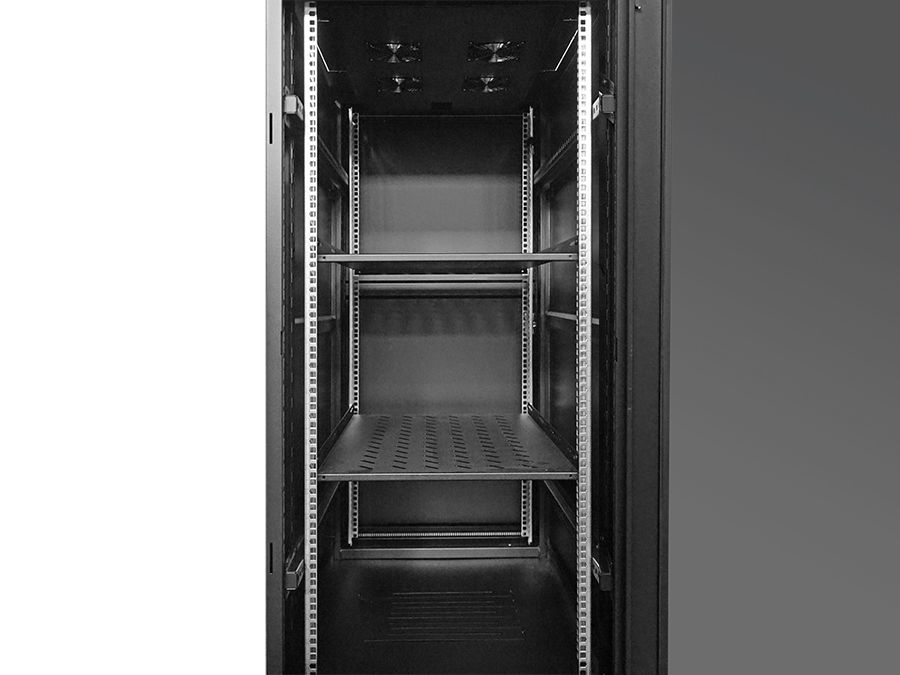 Linkbasic 27U 1M Deep Network Cabinet. 4 Fans & 2 Shelves – Mr Satellite