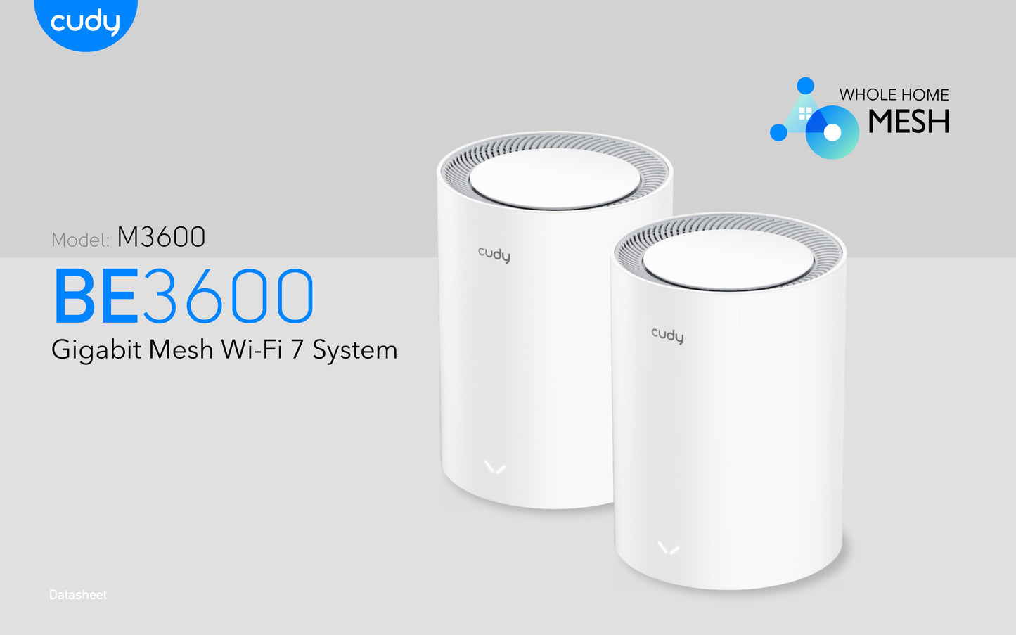 Cudy Dual Band WiFi 7 3600Mbps Gigabit Mesh Router (3-Pack)