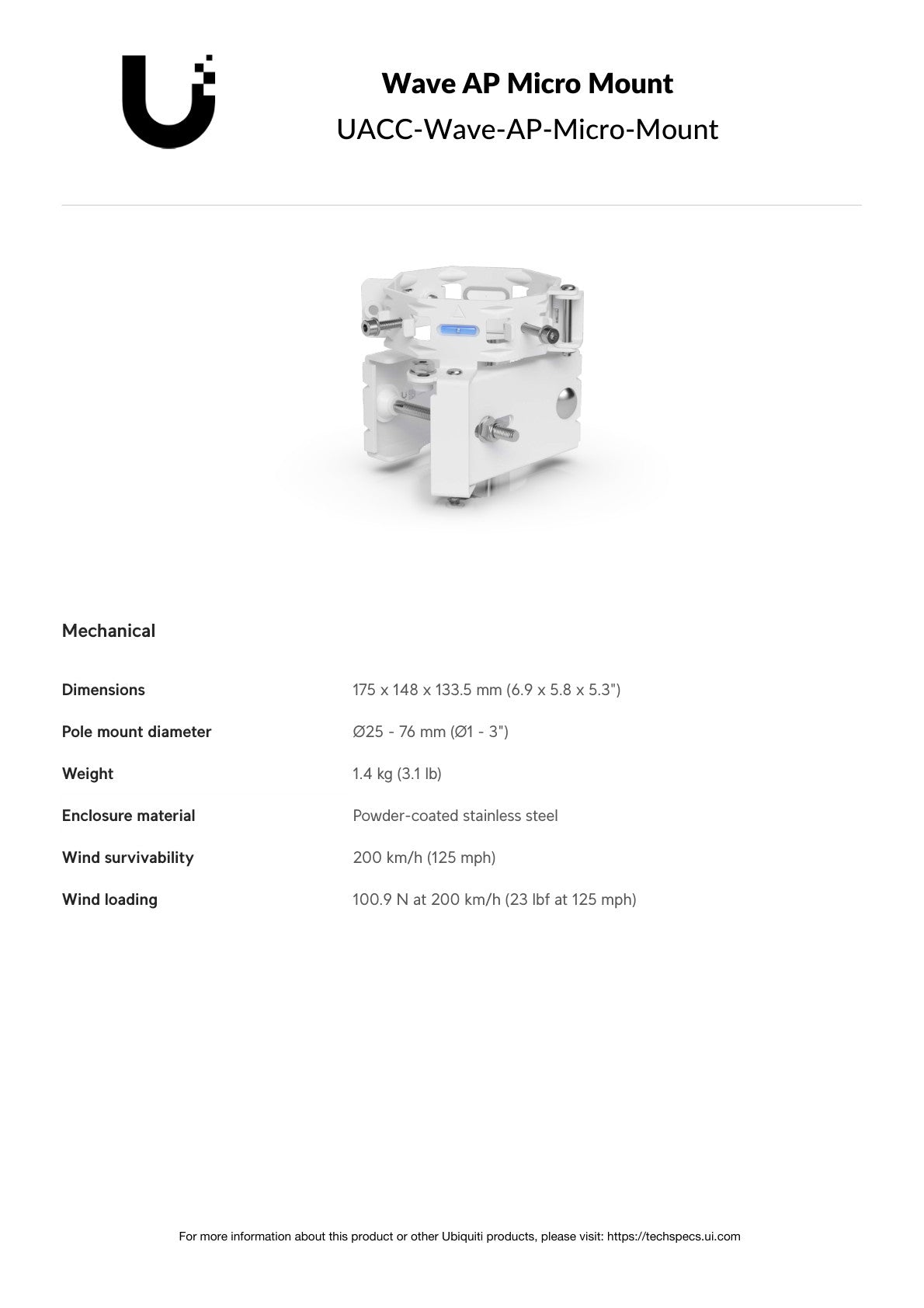Ubiquiti UISP Wave AP Micro Mount