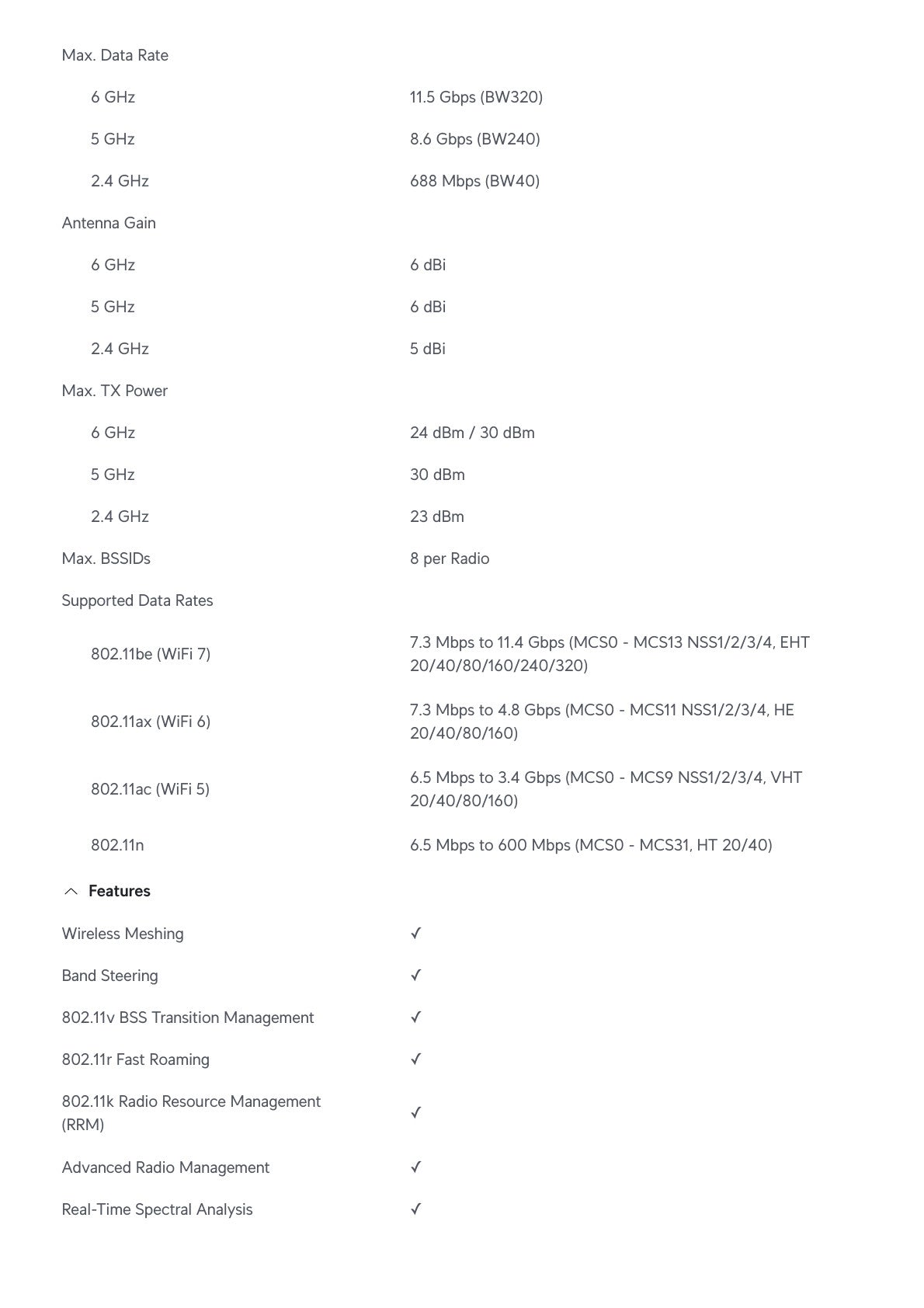 Ubiquiti UniFi WiFi 7 Enterprise Tri-Band AP