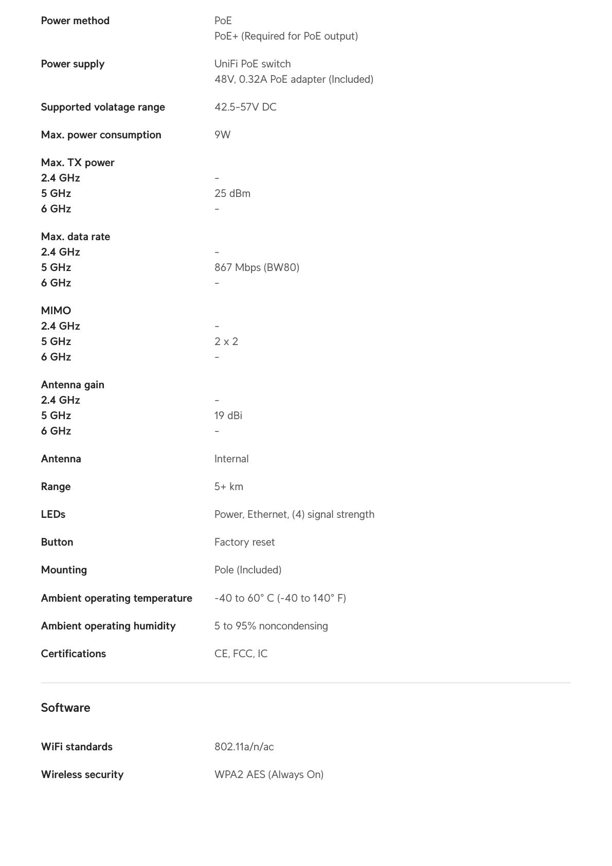 Ubiquiti UniFi Device Bridge Pro with PoE Input and PoE Output