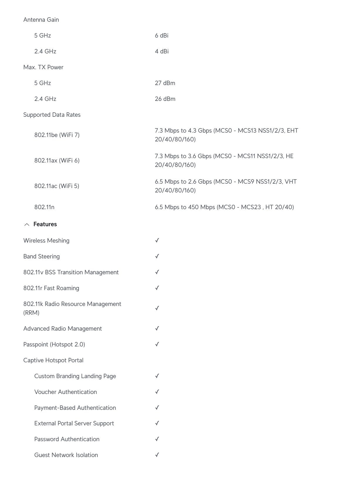 Ubiquiti UniFi WiFi 7 Long Range Dual Band AP