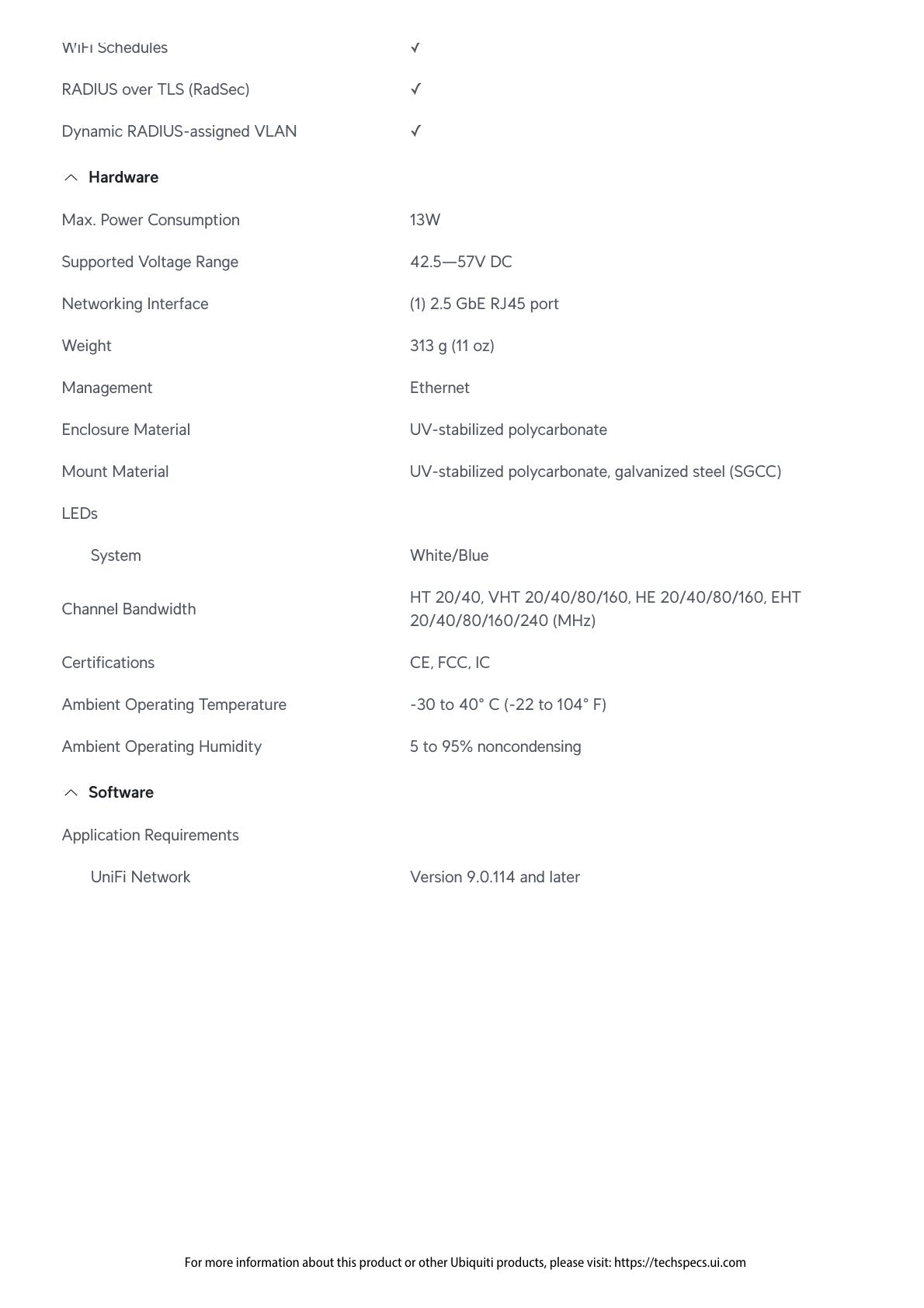 Ubiquiti UniFi WiFi 7 Lite Dual Band AP