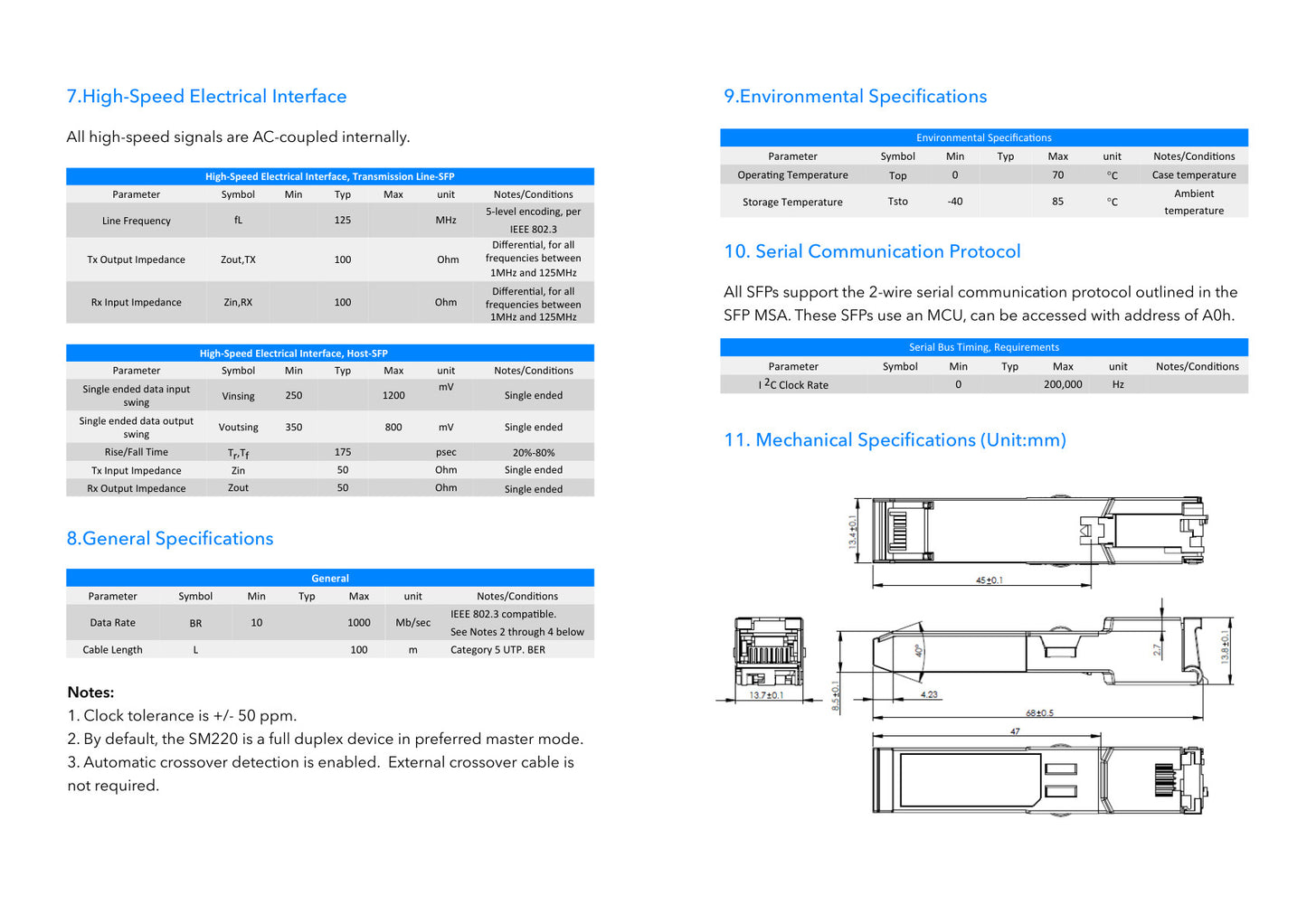 Cudy SFP to RJ45 Gigabit Ethernet Module