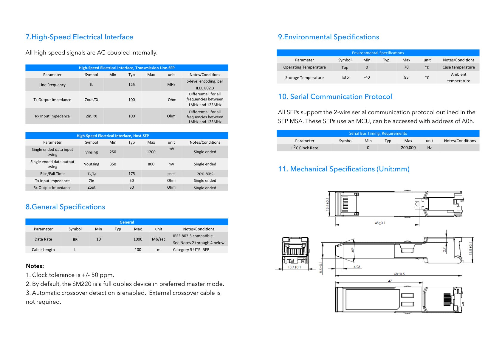Cudy SFP to RJ45 Gigabit Ethernet Module