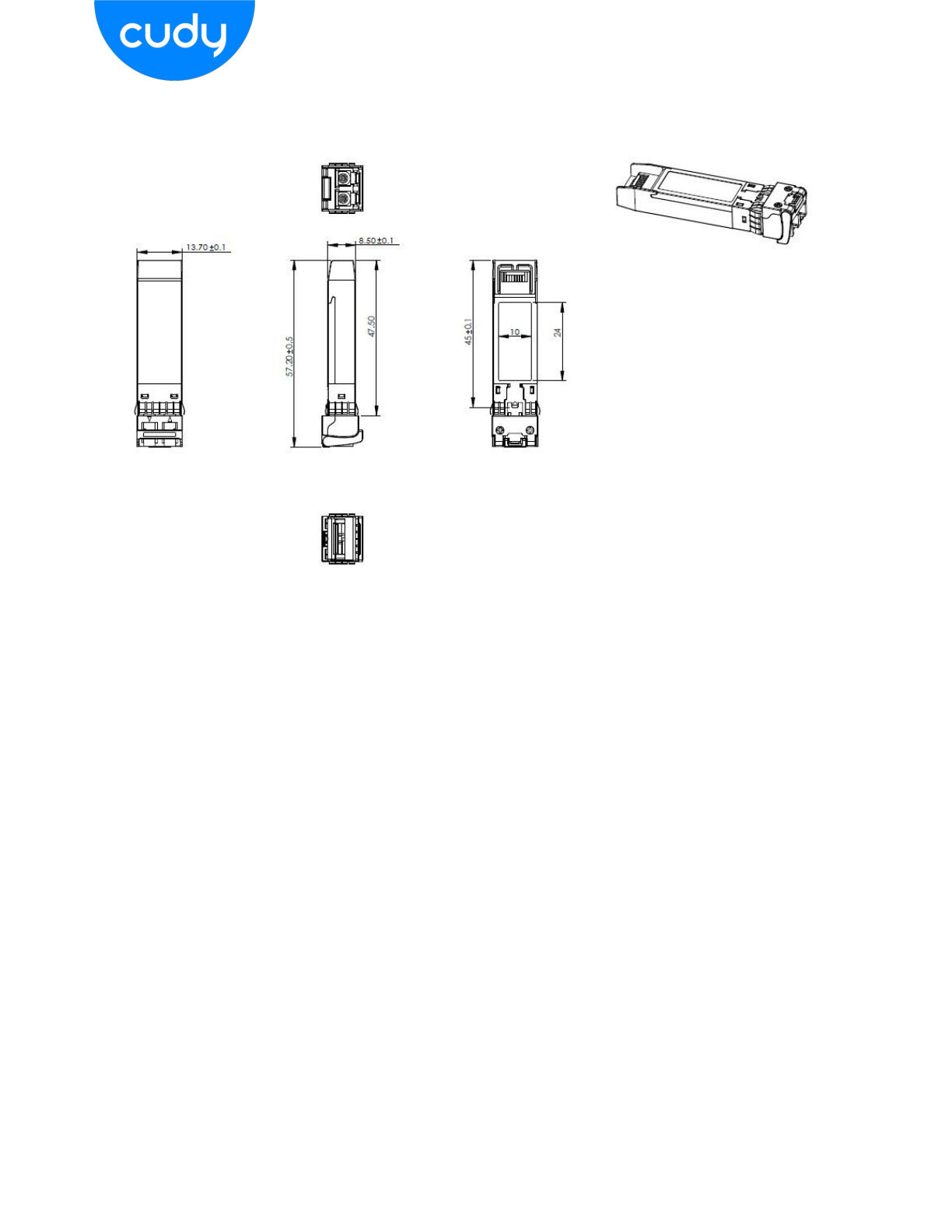 Cudy Multi Mode 25G LC SFP28 850nm 100m