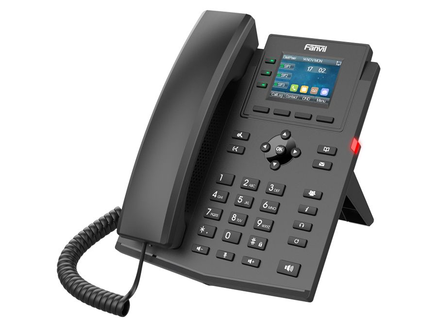 Fanvil 4SIP Colour Screen PoE VoIP Phone | X303P No Power Supply