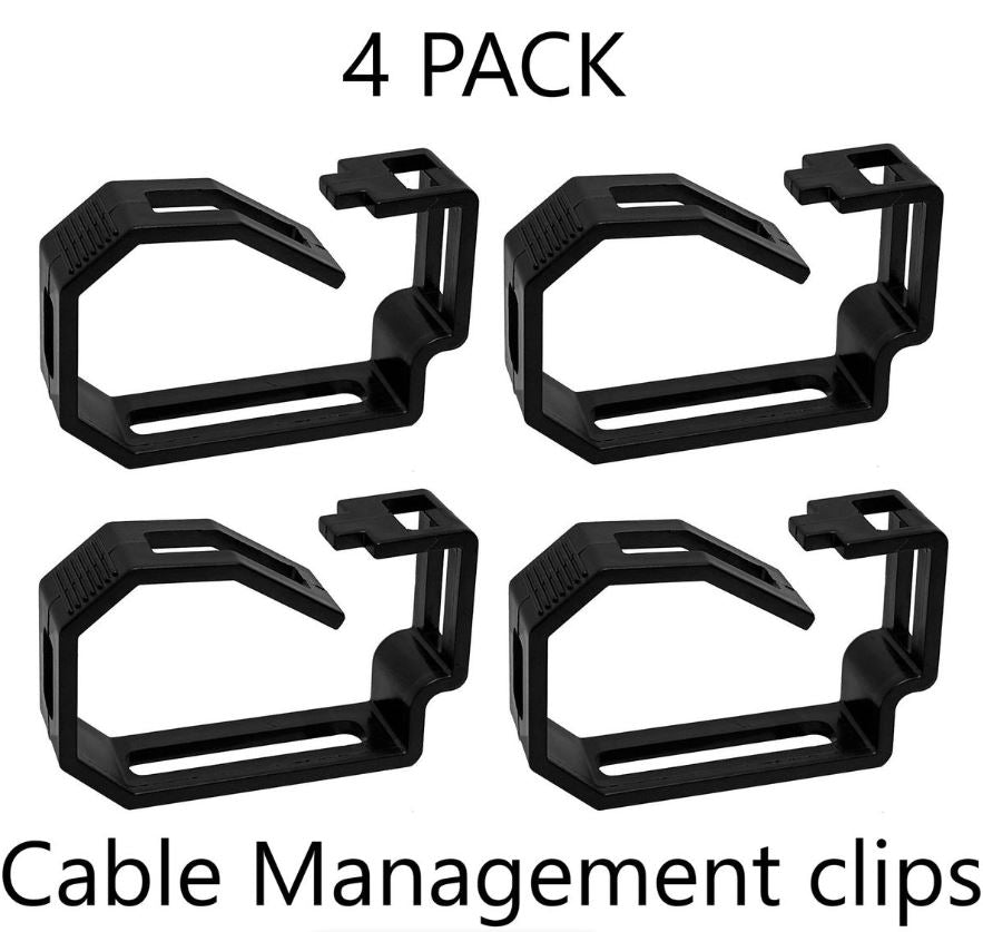 Linkbasic Plastic Cable Management Clip. (Rack) - 4 pack