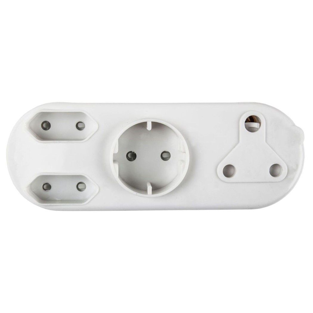 Direct Plug Adaptor 1 x 16A with 2 x 5A and 1 x Round Adaptor