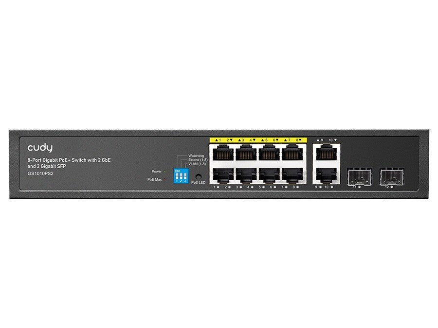 Cudy 8 Port Gigabit PoE 110W 2SFP 2 Gigabit Ethernet Switch
