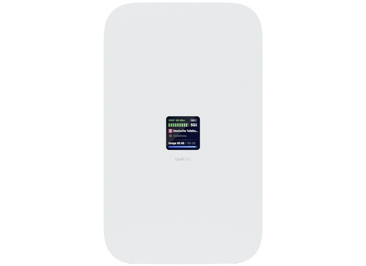 Ubiquiti UniFi 5G Max Modem with PoE input and 2.5Gbps Ethernet